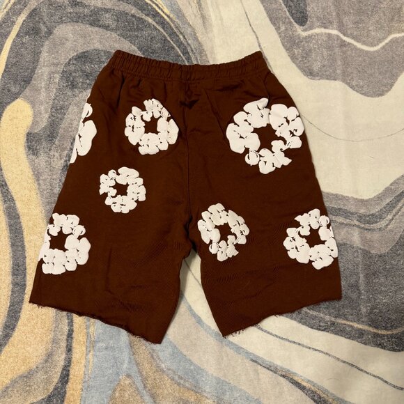 Denim Tears The Cotton Wreath Brown Shorts Size Large - Picture 3 of 3